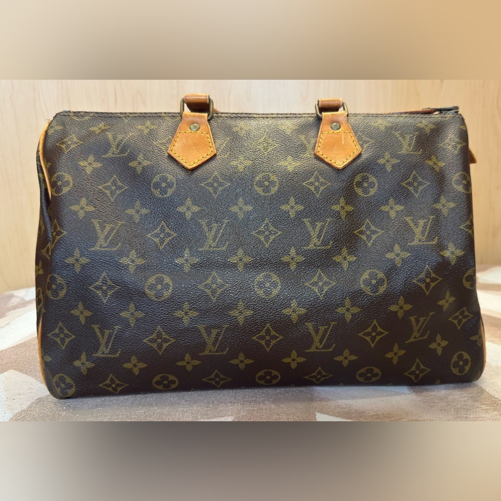 Louis Vuitton LV Monogram Speedy 35 AUTHENTIC Vintage CLEAN interior
